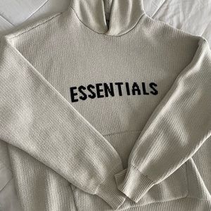 Essentials knit hoodie